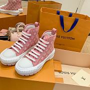 LV SQUAD SNEAKER PINK BOOT - 1