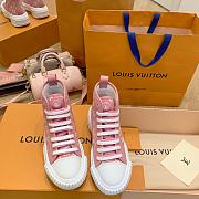 LV SQUAD SNEAKER PINK BOOT - 2