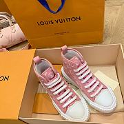 LV SQUAD SNEAKER PINK BOOT - 4