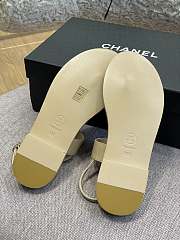 Chanel sandal glossy calf leather Gold - 6