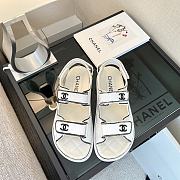 Chanel Dad Sandals leather sandal White - 1