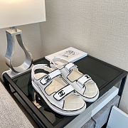 Chanel Dad Sandals leather sandal White - 5