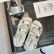 Chanel Dad Sandals leather sandal White - 6