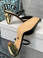 Dior Rhodes Heeled Mule Black Calfskin - 4