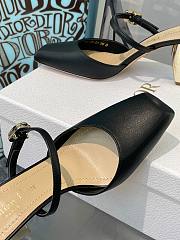 Dior Rhodes Heeled Mule Black Calfskin - 2