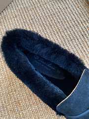 Loropiana Summer Charms Walk Loafers Suede Calfskin Deep Blue - 3