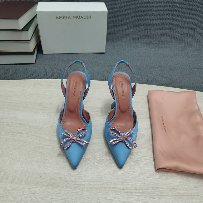 Amina Muaddi high heels Light Blue - 1