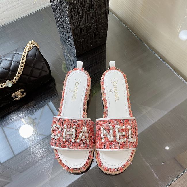 Chanel Sandals Red - 1