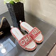 Chanel Sandals Red - 3