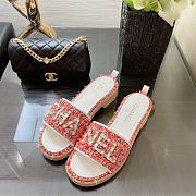 Chanel Sandals Red - 2