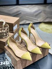 Gianvito Rossi transparent yellow high heels - 5