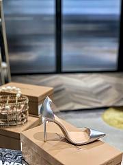 Gianvito Rossi transparent silver high heels - 5