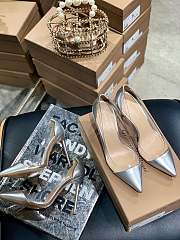 Gianvito Rossi transparent silver high heels - 4