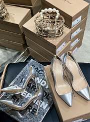 Gianvito Rossi transparent silver high heels - 2