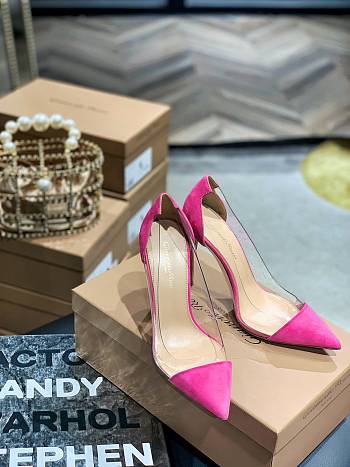 Gianvito Rossi transparent pink high heels