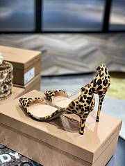 Gianvito Rossi transparent leopard print high heels - 4