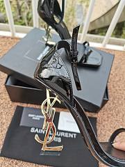 Saint Laurent Opyum 110mm YSL heel black sandals - 4