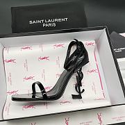 Saint Laurent Opyum 110mm YSL heel black sandals - 5