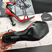 Saint Laurent Opyum 110mm YSL heel red sandals - 2
