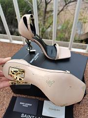 Saint Laurent Opyum 110mm YSL heel nude sandals - 3