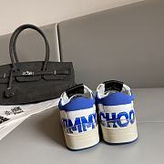 Jimmy Choo Blue and White Sneaker - 5