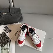 Jimmy Choo Red and White Sneaker - 6