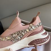 Jimmy Choo Ballet Pink Mix Neoprene and Leather Sneaker - 2