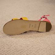 Hermes Santorini pink yellow sandal - 6