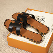 Hermes Oran Black sandal - 2