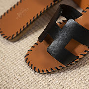 Hermes Oran Black sandal - 5