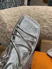 LV Nova Flat Silver Sandal - 2