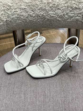 LV Nova High Heel White sandal