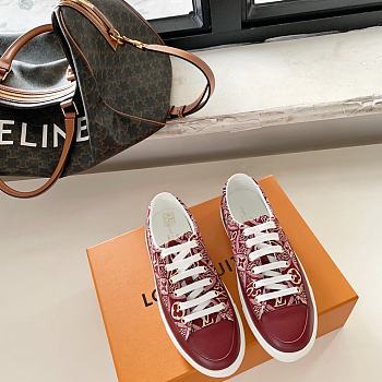 LV SQUAD DEEP RED SNEAKER