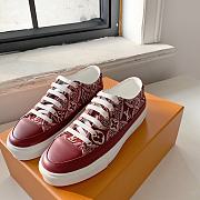 LV SQUAD DEEP RED SNEAKER - 5