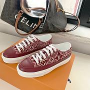 LV SQUAD DEEP RED SNEAKER - 4