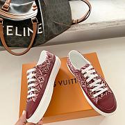 LV SQUAD DEEP RED SNEAKER - 3