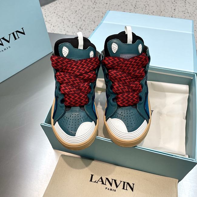 Lanvin Leather Curb Sneaker - 10 - 1