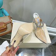 Jimmy Choo Clear Plexi Mules with Multicoloured Crystal Strap - 01 - 6