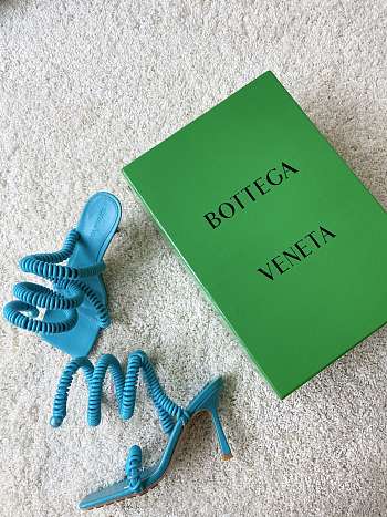 Bottega Veneta Rubber spiral and leather sandals - 667196V13Q03730