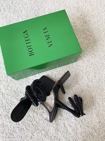 Bottega Veneta Rubber spiral and leather sandals - 667196V13Q04478