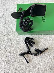 Bottega Veneta Rubber spiral and leather sandals - 667196V13Q04478 - 5