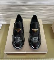 Prada Chocolate brushed leather loafers - 02 - 2
