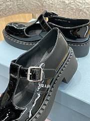 Prada Brushed-leather Mary Jane T-strap shoes - 01 - 6