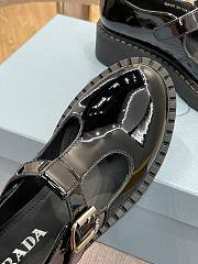 Prada Brushed-leather Mary Jane T-strap shoes - 01 - 4