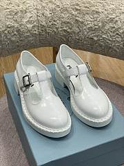 Prada Brushed-leather Mary Jane T-strap shoes - 02 - 3