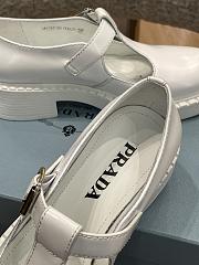 Prada Brushed-leather Mary Jane T-strap shoes - 02 - 4