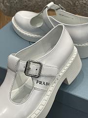 Prada Brushed-leather Mary Jane T-strap shoes - 02 - 6
