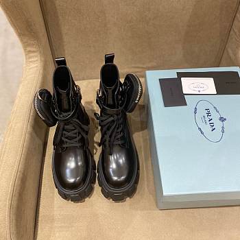 Prada Monolith leather and nylon fabric boots - 01