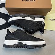 Burberry Mesh and Nubuck Union Sneakers - 5