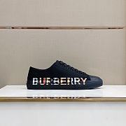 Burberry Logo Print Vintage Check Cotton Sneakers 03 - 4
